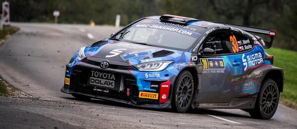Filip Mareš na trati Central Euroepan Rally, fotka z roku 2024