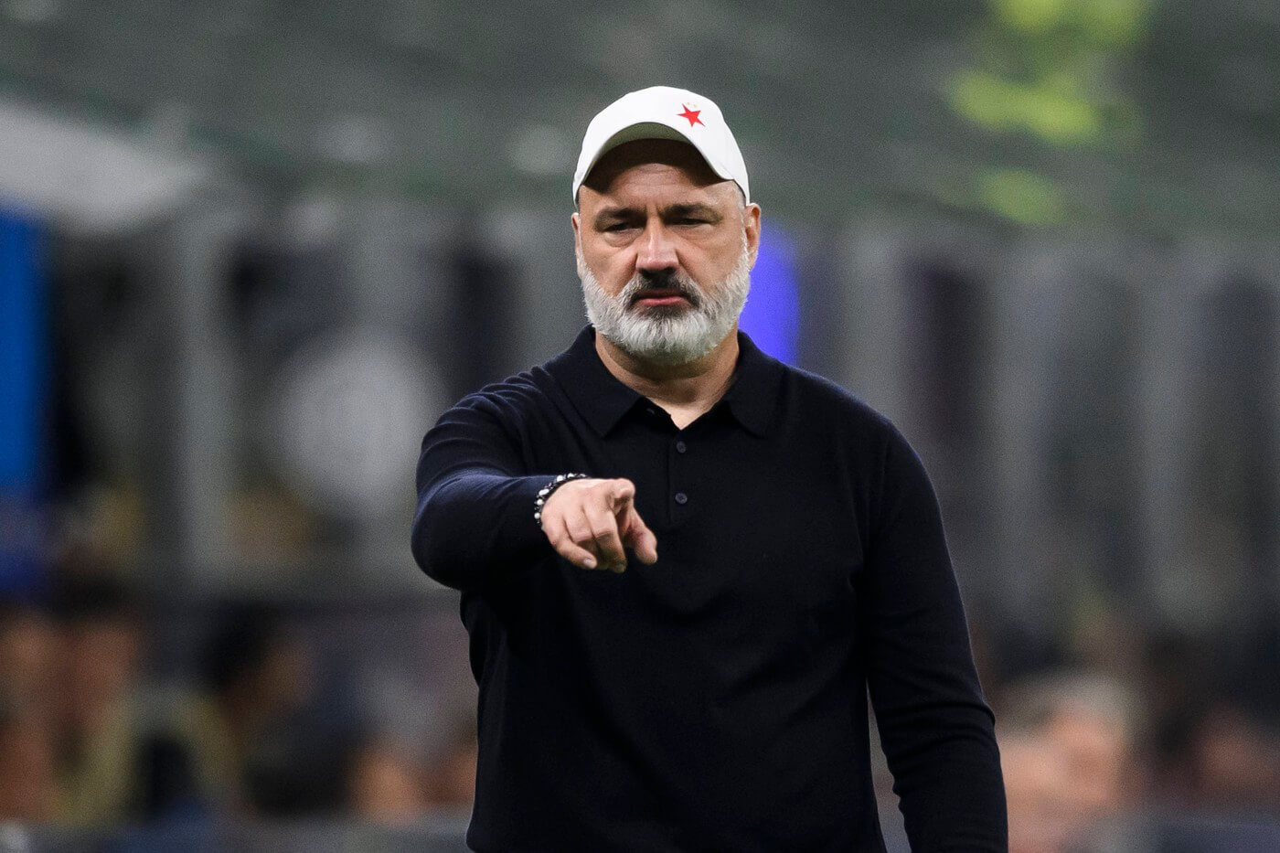 Jindřich Trpišovský koučuje Slavii dnes proti Zlínu