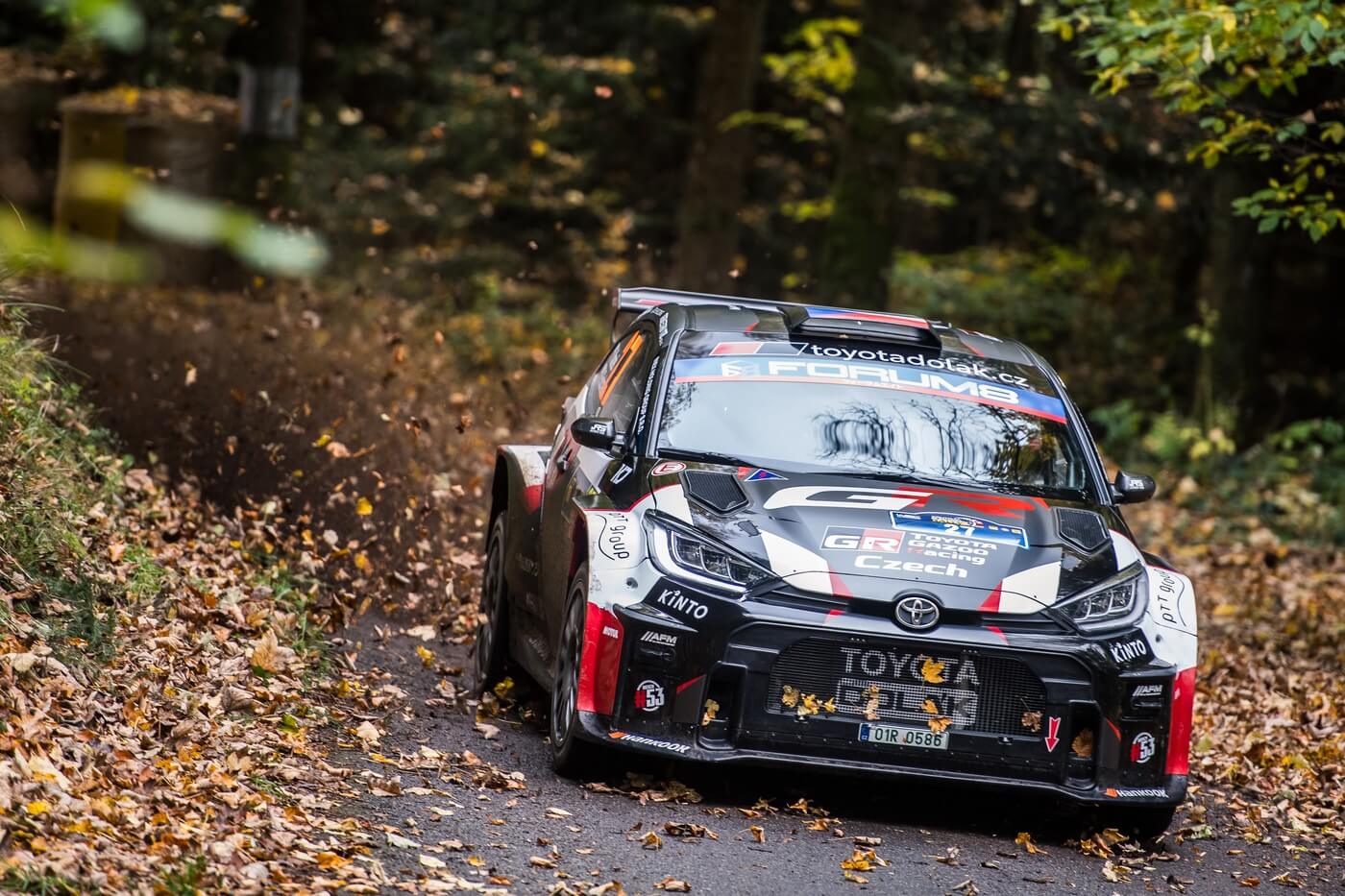 Central European Rally 2025, český jezdec Filip Mareš na trati RZ Klatovy