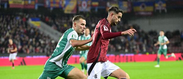 Jan Vondra z Bohemians a Albion Rrahmani ze Sparty
