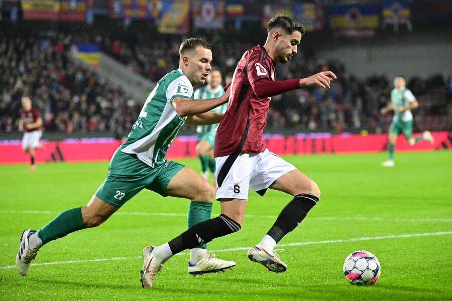 Jan Vondra z Bohemians a Albion Rrahmani ze Sparty Jan Vondra z Bohemians a Albion Rrahmani ze Sparty