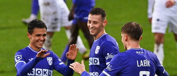 Denny Samko, Jakub Křišťan a Albert Labík z Karviné