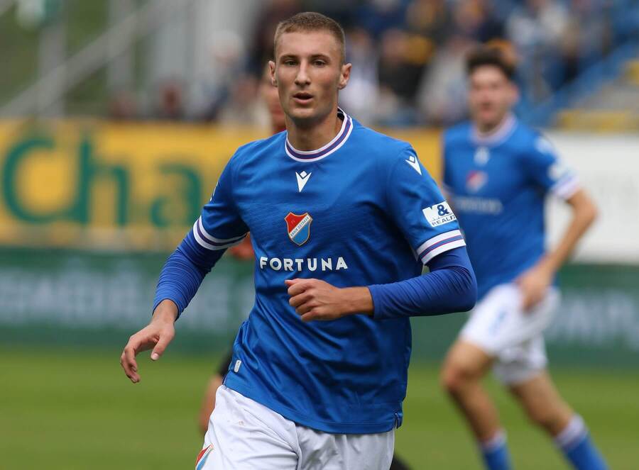 Ondřej Kričfaluši hájící barvy Baníku