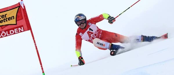 Alpské lyžování, FIS Světový pohár Solden, Marco Odermatt během obřího slalomu