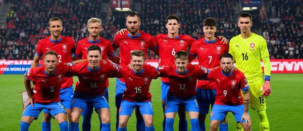 Česká reprezentace před zápasem s Chorvatskem