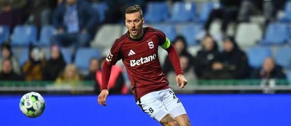 Sparta o víkendu vyhrála 2:1 v Mladé Boleslavi, na fotce kapitán ACS Lukáš Haraslín