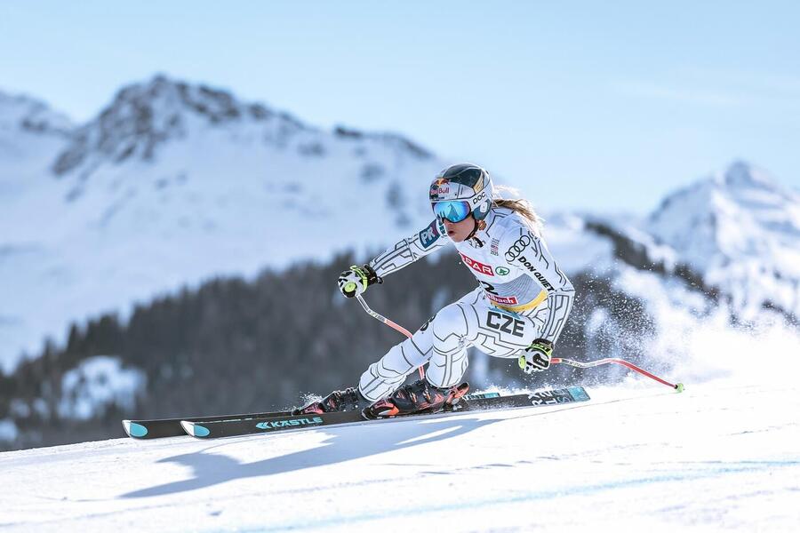 Alpské lyžování, Mistrovství světa, Ester Ledecká během SuperG v Saalbachu