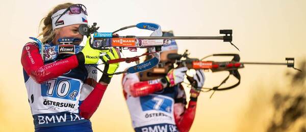 Markéta Davidová na střelnici