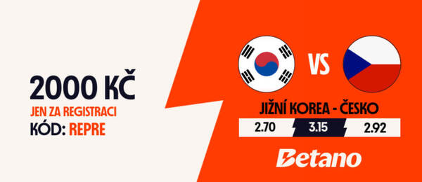 Betano promo kód pro 11. 6. až 12. 6. 2026 je REPRE