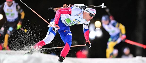 Michal Krčmář na trati v Östersundu