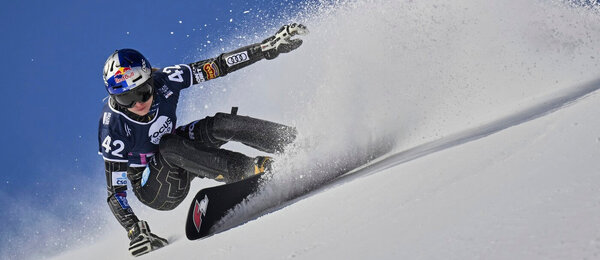 Snowboarding, Ester Ledecká během Mistrovství světa, paralelní obří slalom