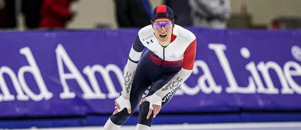 Rychlobruslení, Metoděj Jílek během Světového poháru v Salt Lake City, Utah, USA