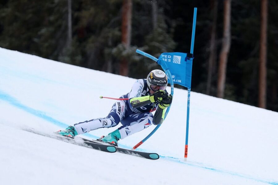 ALpské lyžování, Jan Zabystřan během Super G v Copper Mountain, Colorado, USA