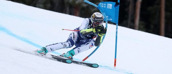 ALpské lyžování, Jan Zabystřan během Super G v Copper Mountain, Colorado, USA