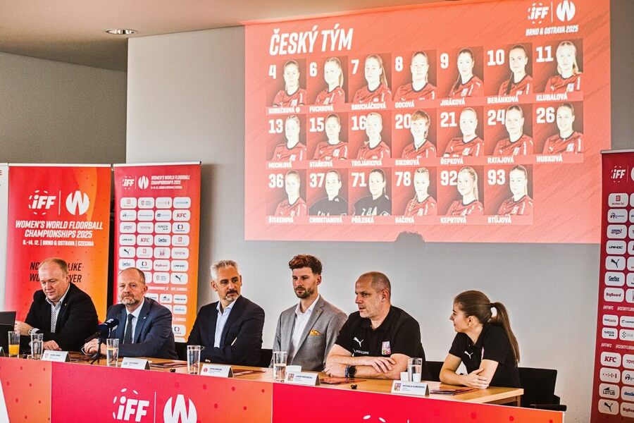 Tisková konference před startem MS ve florbale žen 2025