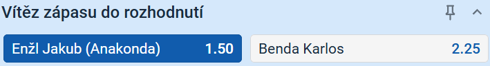 Tip na zápas Jakub Enžl vs. Karlos Benda na turnaji Clash 14