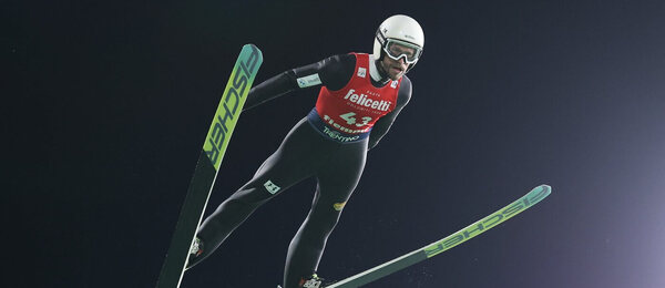 SKoky na lyžích, Roman Koudelka během letní Grand Prix ve Val di FIemme v Itálii