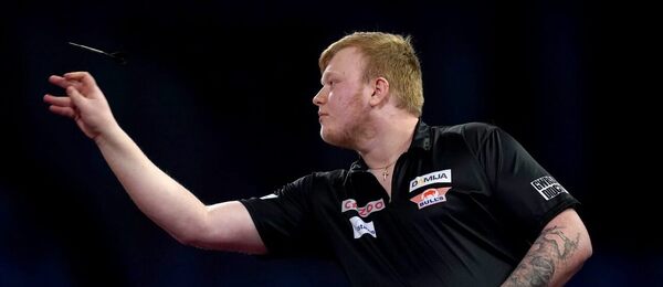 Šipky, PDC, Adam Gawlas během MS v Alexandra Palace v Londýně