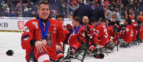 Čeští parahokejoví reprezentanti na turnaji IPH Cup v Ostravě, jedné z posledních příprav před Zimní paralympiádou 2026 v Miláně