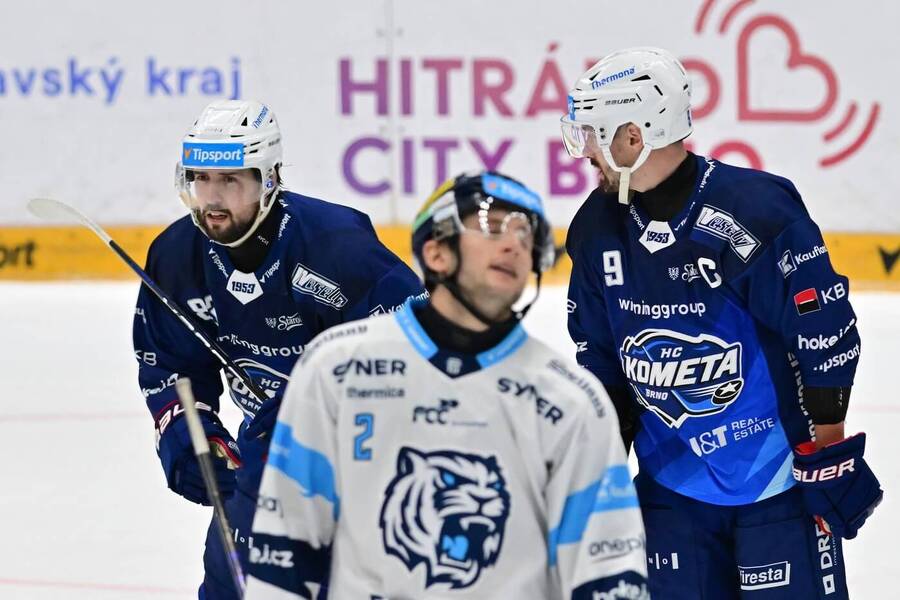 Fotka z&nbsp;utkání mezi Kometou a&nbsp;Libercem, které se uskutečnilo v&nbsp;5. kole Tipsport ELH 25/26