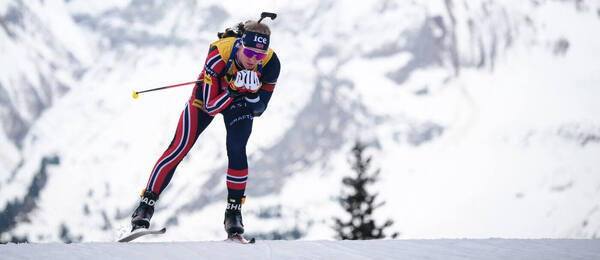 Johan-Olav Botn na trati včerejší stíhačky