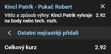 Tip na Oktagon 81: Kincl vs. Pukač 2