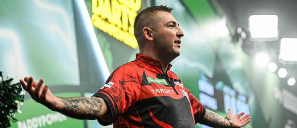 Šipky, PDC, Nathan Aspinall během Mistrovství světa v Londýně