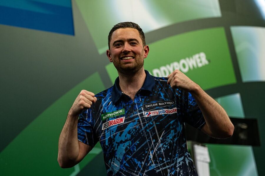 Šipky, PDC, Luke Humphries během Mistrovství světa v&nbsp;Londýně