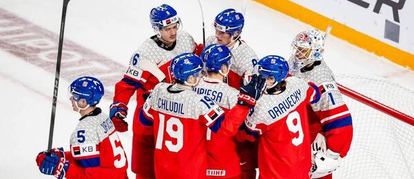 Češi po vítězném utkání s Lotyšskem na MS U20 2026