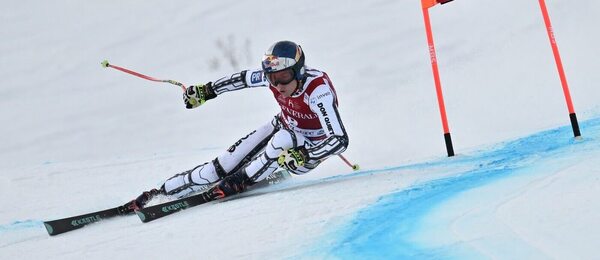 Alpské lyžování, Ester Ledecká během Super G ve francouzském Val d Isére