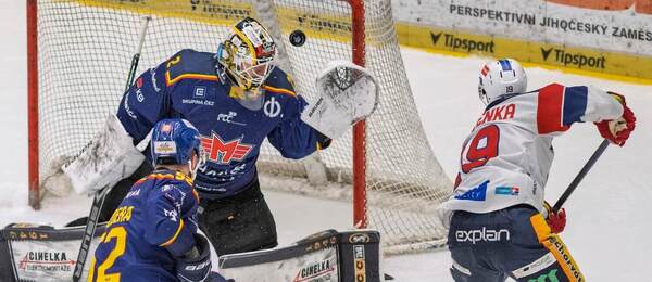 Pardubický Roman Červenka si v posledním utkání proti Budějovicím připsal hattrick
