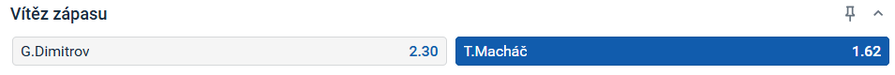 Podívejte se na sázkový tip k&nbsp;utkání Macháče s&nbsp;Dimitrovem