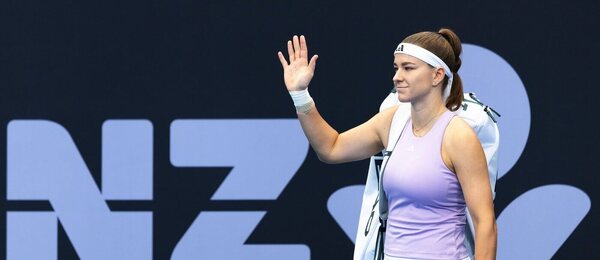 Karolína Muchová na turnaji v Brisbane