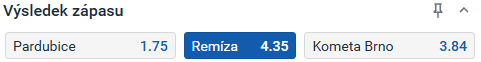 Tip redakce BetArena.cz na duel Pardubice vs. Kometa Brno