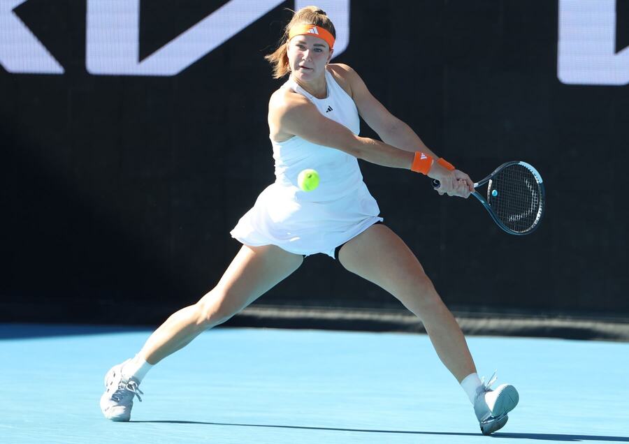 Karolína Muchová během zápasu 3.&nbsp;kola Australian Open 2026