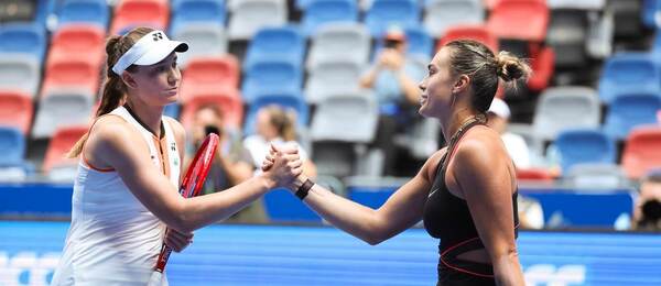 Elena Rybakina a Aryna Sabalenka na turnaji ve Wuhanu 2025