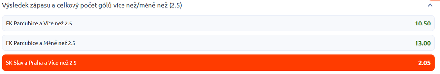 Tip na výsledek zápasu Pardubice vs. Slavia Praha
