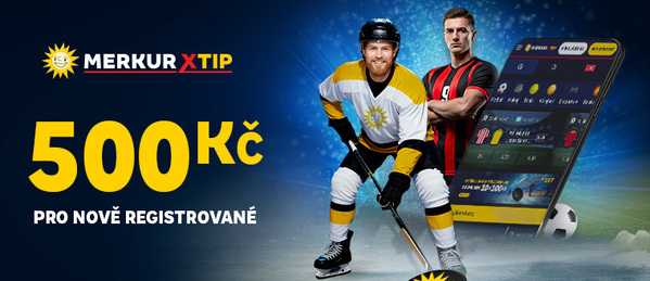 MerkurXtip za registraci a vklad má hodnotu 500 Kč