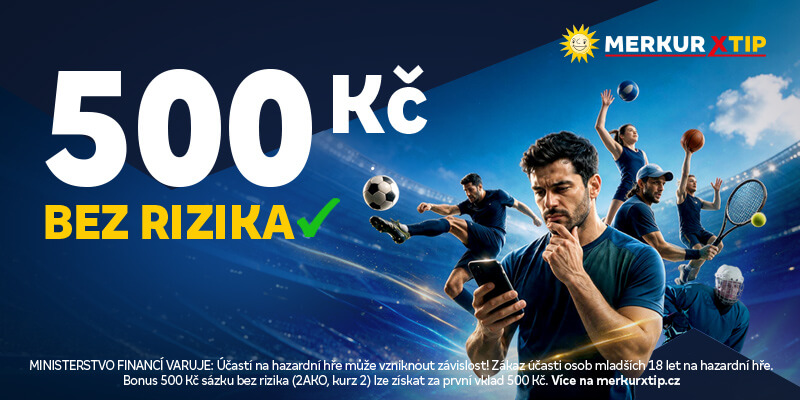 MerkurXtip bonus je pro nové sázkaře 500&nbsp;Kč