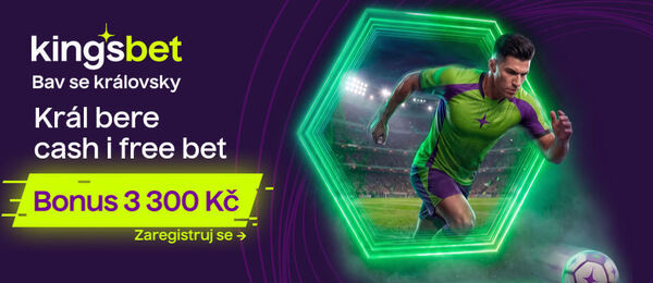 Kingsbet nabízí bonus pro nové sázkaře 3 300 Kč.