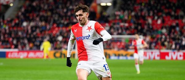 Slávista Mojmír Chytil během utkání s Libercem