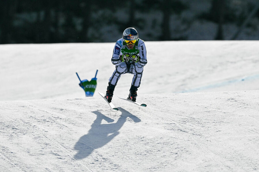 Ester Ledecká na trati v&nbsp;Soldeu