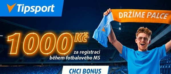 Tipsport akční kód pro zisk 1 000 Kč nepotřebujete.