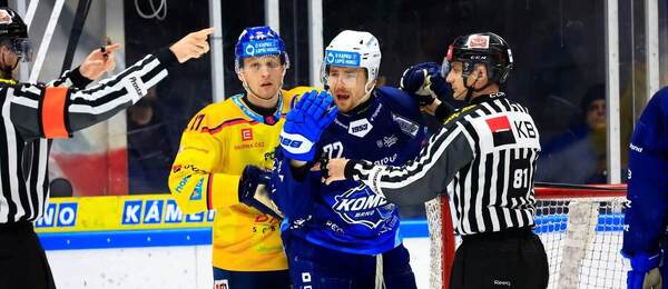 Momentka z utkání mezi Kometou Brno a Českými Budějovicemi