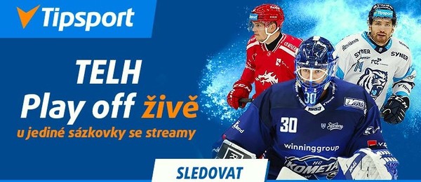 Play-off TELH živě online zdarma u Tipsportu