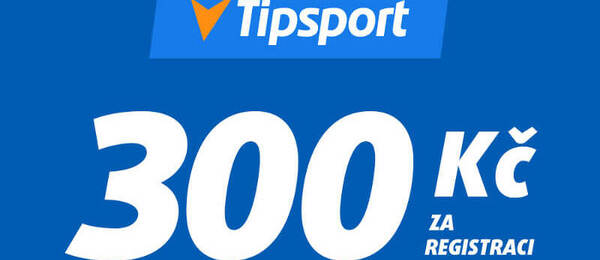 300 Tipsport Netů obdržíte za dokončení registrace zdarma