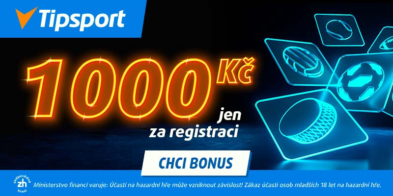 500 Tipsport netů lze získat za dokončení registrace
