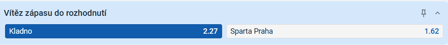 Tip na výsledek zápasu Kladno vs. Sparta