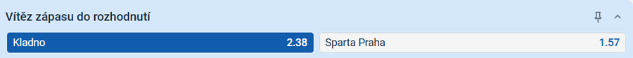 Tip na výsledek zápasu Kladno vs. Sparta