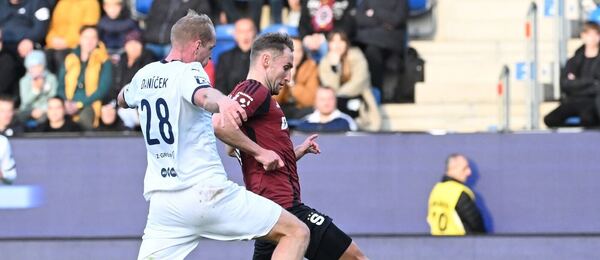 Vlastimil Daníček ze Slovácka a Jan Kuchta ze Sparty v souboji